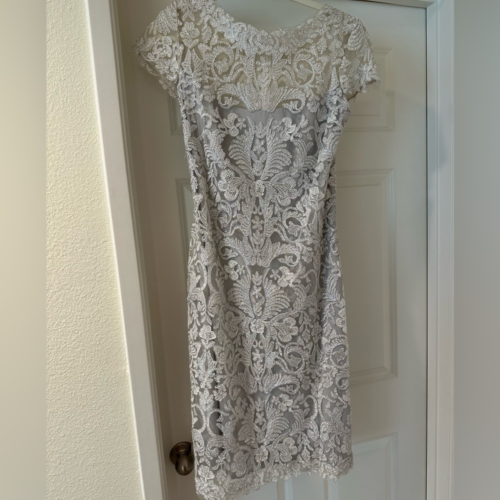 Tadashi Shoji Silver Dress